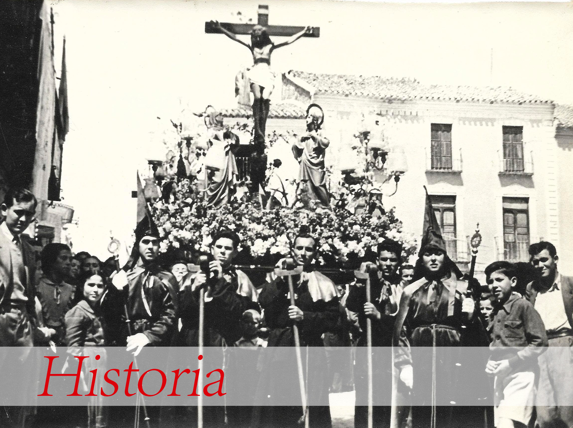 Foto antigua del Primer Cristo del Perdón - Archena