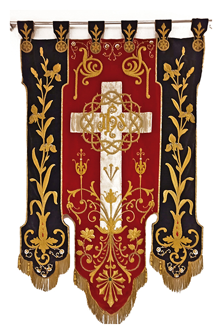 Foto del estandarte de la Cofradía del Cristo del Perdón de Archena