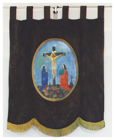 Primer estandarte de la cofradía del Perdón de Archena.