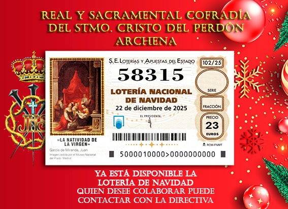 Cristo-del-Perdon-Decimo-Loteria-Navidad Lotería de Navidad de la Cofradía Cristo del Perdón de Archena 58315