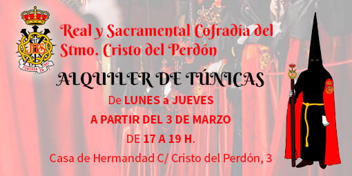 Alquiler de túnicas 2025